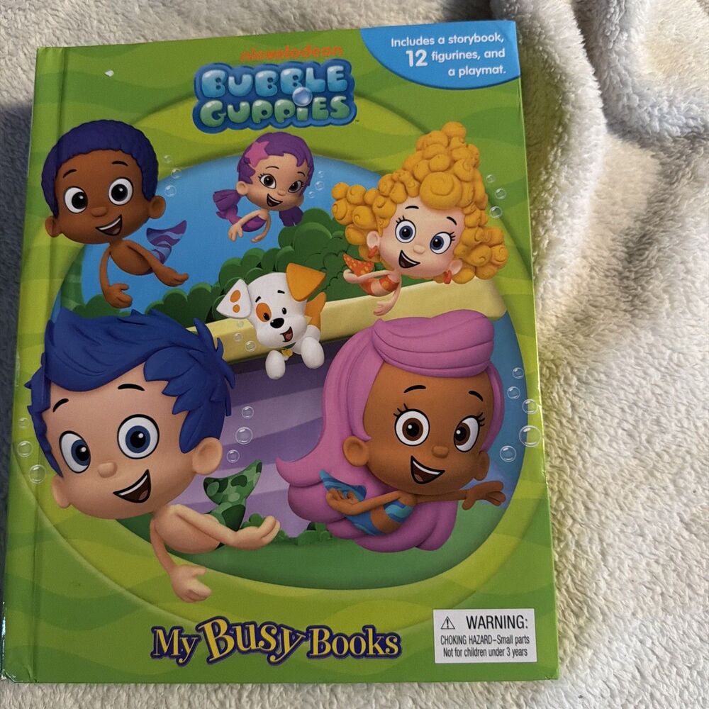 Bubble Guppies My Busy Books Set 11 Figures Playmat Nickelodeon 2016 NEW